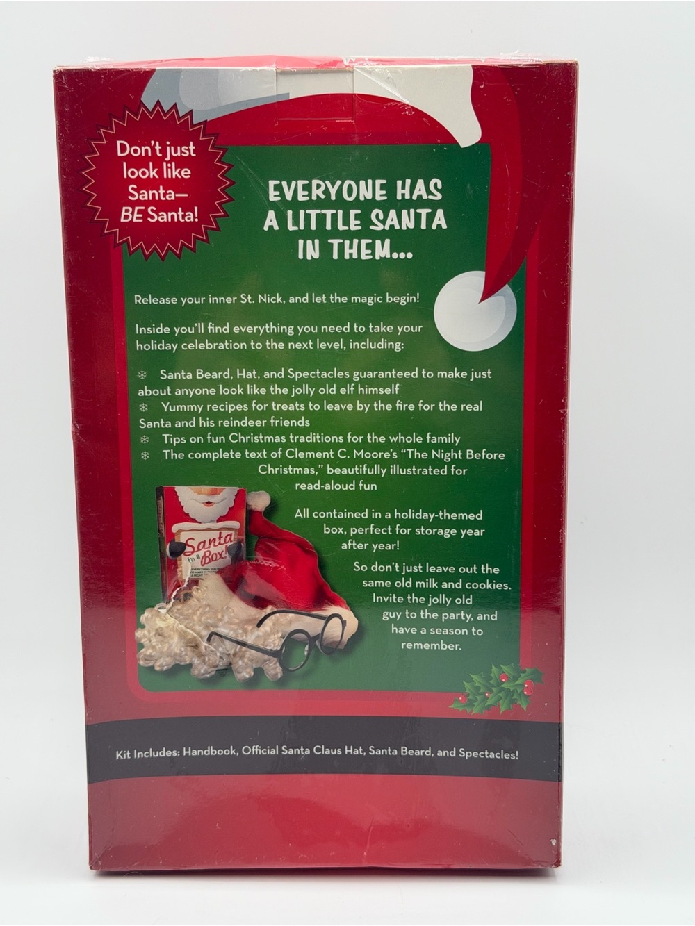 Santa In A Box! Christmas Eve Family Handbook & Santa Costume by Appleseed - New - Picture 2 of 8